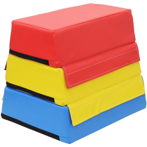 Japard Springbox, Schaumstoff-Plyometrische Box für Training, weiche Spielboxen für Zuhause, Fitnessstudio, Springübungen, Fitness, 3 Ebenen, Farbe von Japard