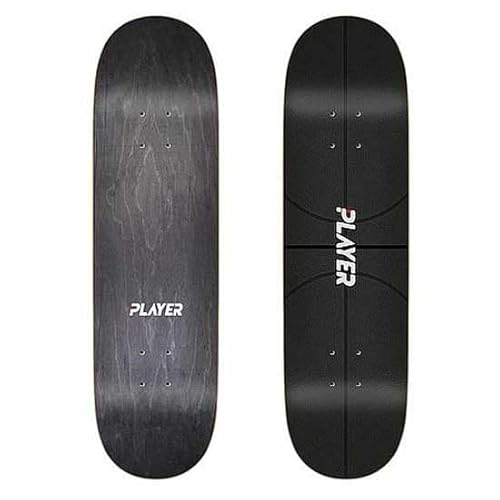 Jart All Star Black 8.5"x31.5" Player Deck Skateboard, Mehrfarbig (Mehrfarbig), Einheitsgröße von Jart