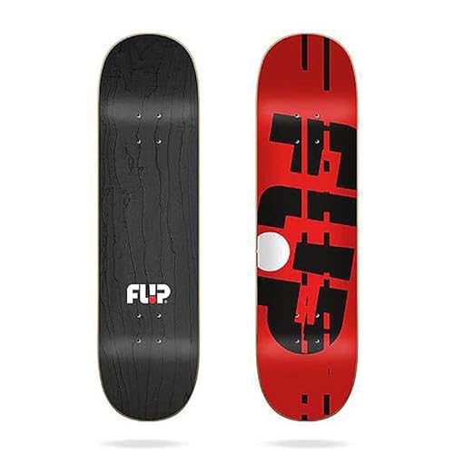 Jart Odyssey Glitch Red 8.375"x31.77" Flip Deck Skateboard, Mehrfarbig (Mehrfarbig), Einheitsgröße von Jart
