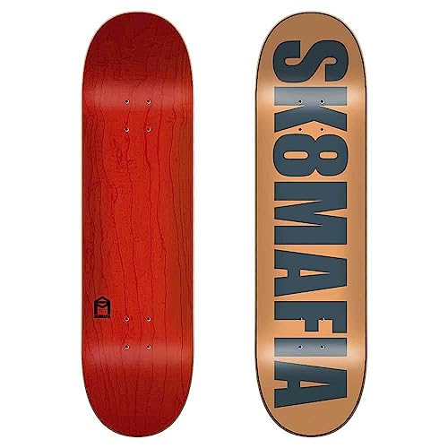 Jart Og Logo Matte Orange 8.3"x32" Sk8mafia Deck Skateboard, Mehrfarbig (Mehrfarbig), Einheitsgröße von Jart