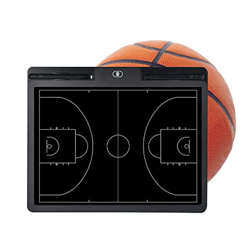 JasCherry Elektronisches Taktiktafel Basketball, LCD Coaches Taktiktafel Digital mit Aktualisiert Flexiblem Bildschirm, Basketball Coaching Board für Schiedsrichter & Trainer mit Eingabestift von JasCherry