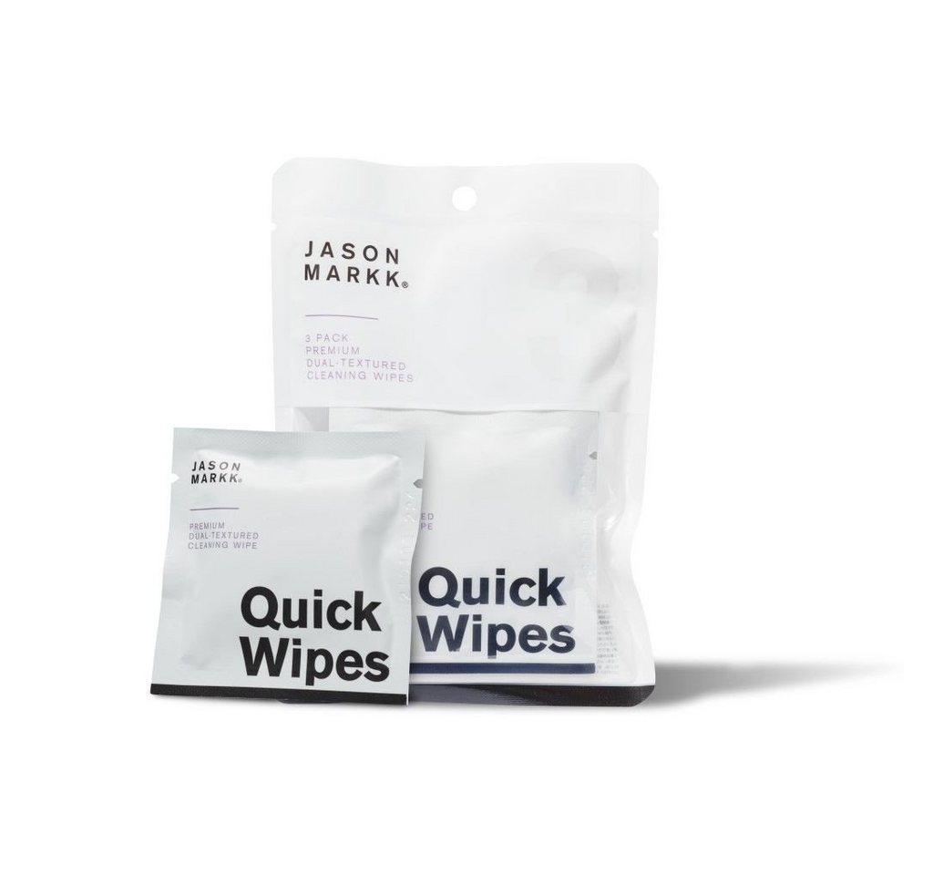 Jason Markk Schuhputzbürste Quick Wipes 3er Pack - Feuchte Reinigungstücher speziell für Sneaker, (3-tlg) von Jason Markk