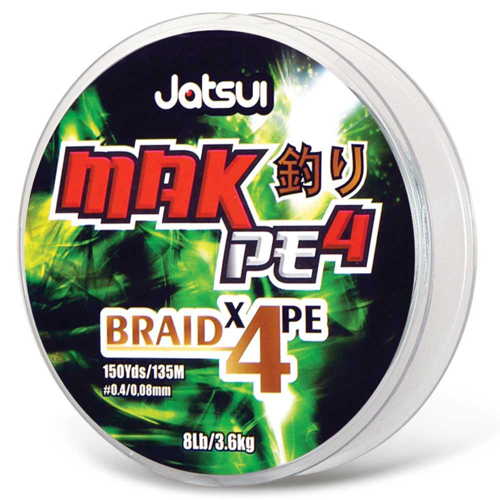 Jatsui Mak Pe 4 500 M Braided Line Durchsichtig 0.301 mm von Jatsui