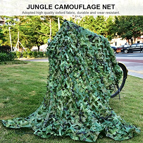 Jauarta 2 Größen Army Jungle Camouflage Net Jagd Schießen Angeln Shelter Hide Netting (3M*5M) von Jauarta