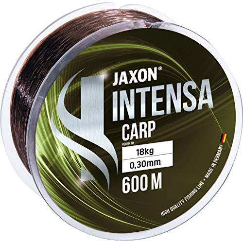 Jaxon Angelschnur 600m INTENSA CARP Spule schnell sinkende Karpfenschnur Feederschnur (0,27mm / 15kg) von Jaxon