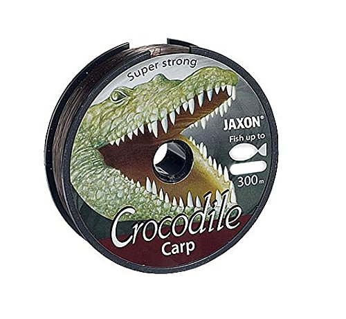 Jaxon Angelschnur Crocodile CARP 600m Spule 0,25-0,35mm Monofile Karpfen Schnur (0,025€/m) (0,30mm / 16kg) von Jaxon