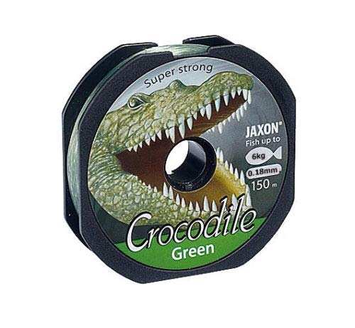 Jaxon Angelschnur Crocodile Green 150m / 0,14mm-0,40mm Spule Monofil (0,18mm / 6kg) von Jaxon