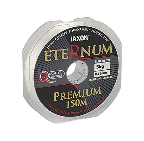 Jaxon Angelschnur ETERNUM Premium 150m/0,10-0,45mm Monofile Schnur (0,16mm / 5kg) von Jaxon