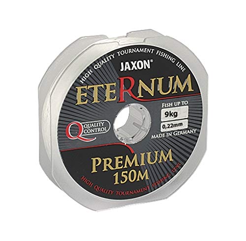 Jaxon Angelschnur ETERNUM Premium 150m/0,10-0,45mm Monofile Schnur (0,22mm / 9kg) von Jaxon