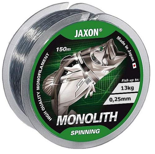 Jaxon Angelschnur Monolith Spinning Spule 150m / 0,16-0,35mm Monofile (0,25mm / 13kg) von Jaxon