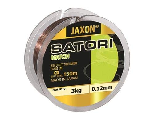 Jaxon Angelschnur Satori Match 150m 0,12mm-0,25mm Spule Monofile Schnur (0,12mm / 3kg) von Jaxon