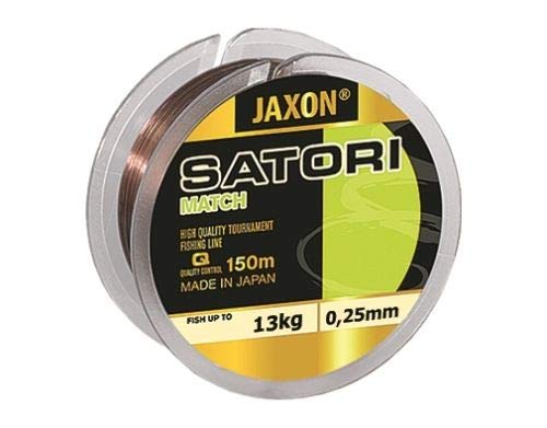Jaxon Angelschnur Satori Match 150m 0,12mm-0,25mm Spule Monofile Schnur (0,25mm / 13kg) von Jaxon