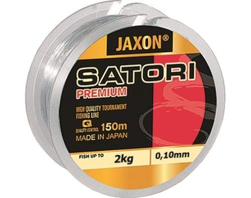 Jaxon Angelschnur Satori Premium Spule 150M 0,10mm-0,35mm Monofile Schnur (0,10mm / 2kg) von Jaxon