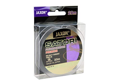 Jaxon Angelschnur Vorfachschnur Satori FLUOROCARBON Premium 20m Spule 0,10-0,60mm (0,12mm / 2,5kg) von Jaxon