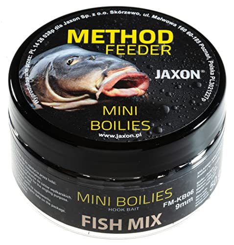 Jaxon Boilies 9mm 50g für Method Feeder Methode Karpfenangeln Karpfenfischen Grundfutter (Fish Mix/FM-KB06) von Jaxon