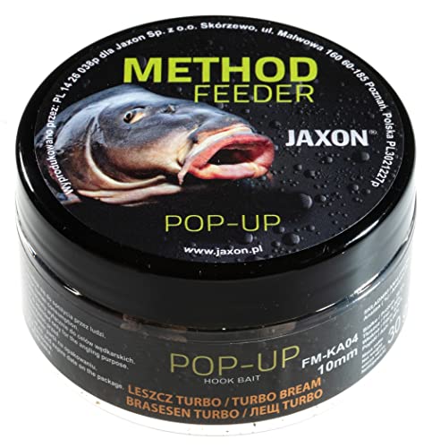 Jaxon Boilies POP-UP 10mm 30g für Method Feeder Methode Karpfenangeln Karpfenfischen Grundfutter (Brassen Turbo/FM-KA04) von Jaxon