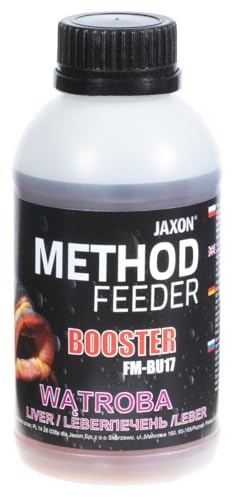 Jaxon Booster Method Feeder DIP Atractor 350g 15 Aromen (Leber FM-BU17) von Jaxon