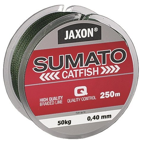 Jaxon Geflochtene Schnur SUMATO Catfish Wels Wallerschnur Braided Line 250m (0,09€/m) (0,40mm/Tragkraft 50kg) von Jaxon