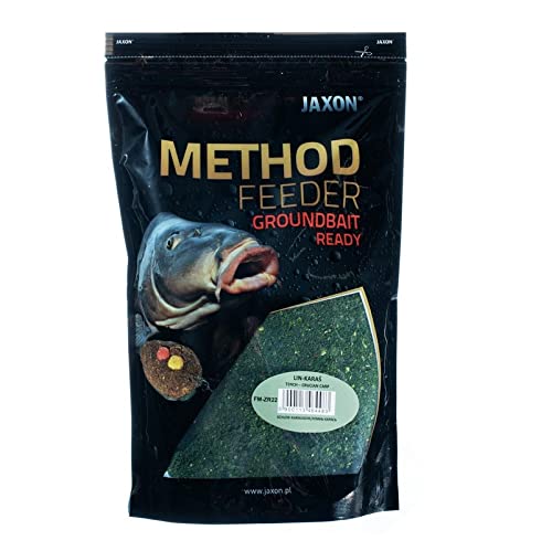 Jaxon Grundfutter Angelfutter Lockfutter Method Feeder Ready GROUNDBAIT 750g (Schleie-Karausche/FM-ZR22) von Jaxon