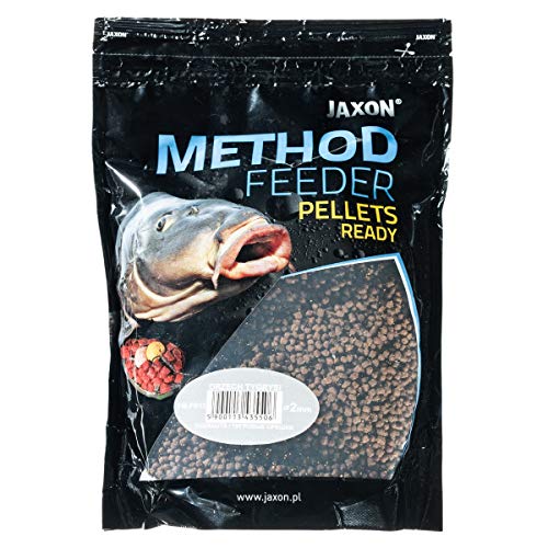 Jaxon Method Feeder Pellets Grundfutter Angelfutter Lockfutter 500g (Erdmandel/FM-PR13) von Jaxon