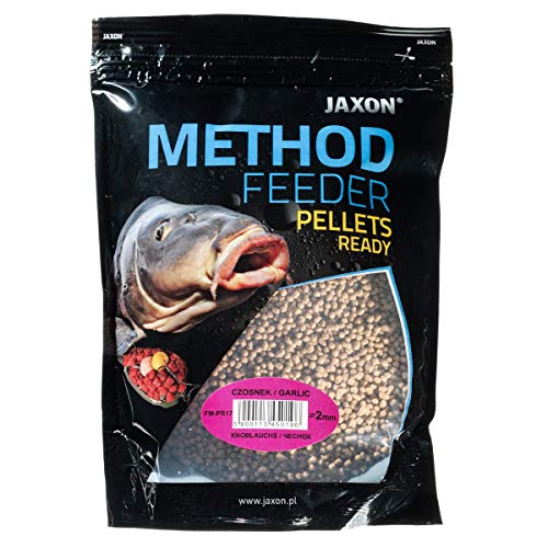 Jaxon Method Feeder Pellets Grundfutter Angelfutter Lockfutter 500g (Knoblauch/FM-PR17) von Jaxon