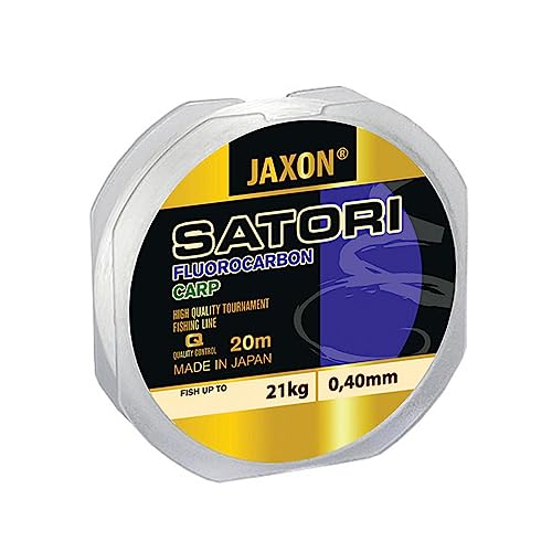 Jaxon Vorfachschnur Angelschnur Satori FLUOROCARBON CARP 20m Karpfenschnur 0,35-0,60mm (0,45mm / 25kg) von Jaxon