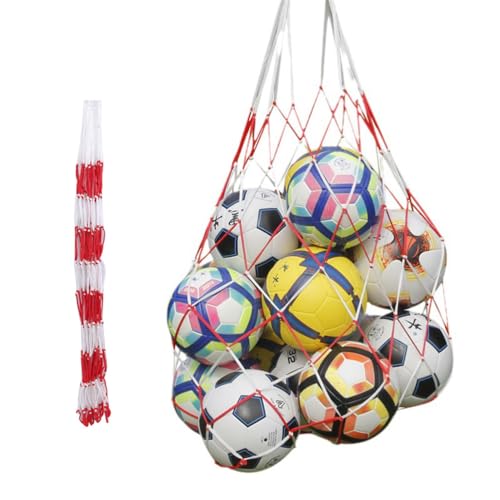 JchEnye Ballnetze, übergroße Ballnetze mit einem großen Fassungsvermögen, in dem mehrere Bälle untergebracht Werden können. Geeignet für Fußball und Basketball, geeignet für Kinder und Erwachsene. von JchEnye