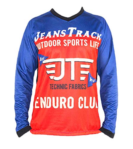 Jeanstrack Enduro Extr Mountainbike Funktionsshirt Unisex Erwachsene L Rot/Blau von Jeanstrack