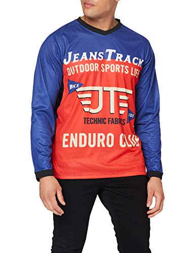 Jeanstrack Enduro Extr Mountainbike Funktionsshirt Unisex Erwachsene XL Rot/Blau von Jeanstrack