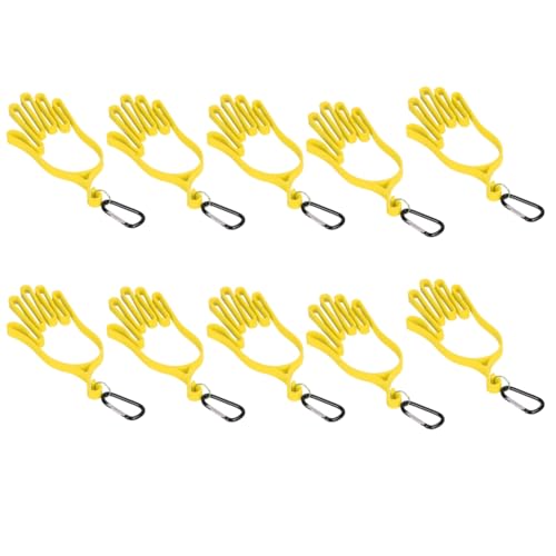 Jeenuuder Gelber Handschuhständer für Golferinnen und Golfer, Um das Trocknen der Handschuhe zu Erleichtern von Jeenuuder