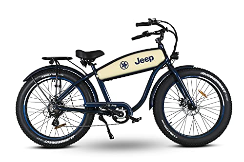 Jeep E-Bikes Unisex – Erwachsene CR 7005 E-Bike, Blau, 26 inches von Jeep