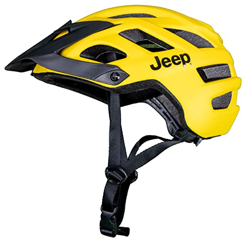 Jeep E-Bikes Unisex – Erwachsene Helm Pro Fahrradhelm, Gelb, L von Jeep