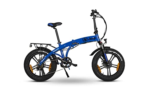 Jeep Unisex – Erwachsene FR 7100 E-Bike, Blau, 20 inches von Jeep