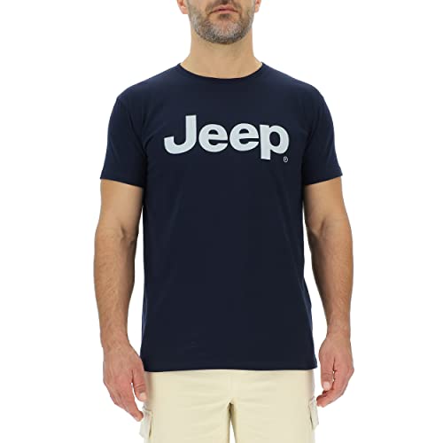 JEEP O102728-Q025 J HERREN T-SHIRT Großer Aufdruck J23S Night Blue/Glacier G XL von Jeep