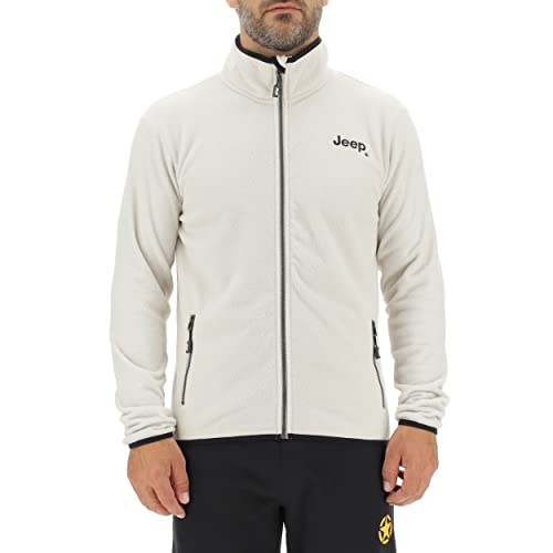 JEEP O102564-J864 J MAN POLAR FLEECE JACKET W/Zipped Pockets J22W Light Graystone/Blac M von Jeep