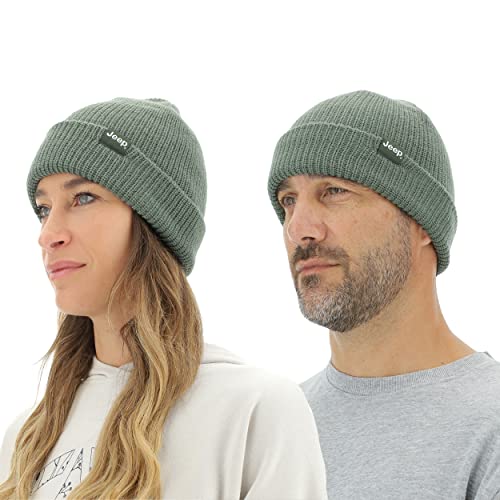 Jeep O102600-E845 J Ribbed Tricot HAT with Cuff J22W Unisex Agave Green Uni von Jeep
