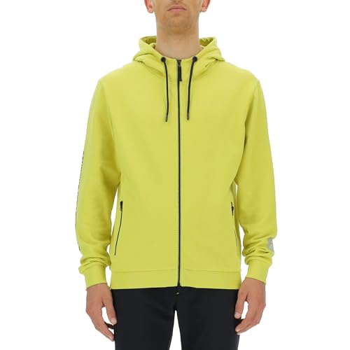 JEEP O102931-I002 XP Herren Kapuzen-Sweatjacke m/Reißverschlusstaschen - Ärmelaufdruck Xtreme Performance JX23A Celery M von Jeep