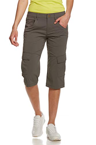 Jeff Green Damen Elastische Schnell Trocknende Kurze Leichte Cargo Outdoor Funktions Hose Marla, Farbe:Grey, Größe:36 von Jeff Green