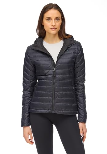 Jeff Green Damen Leichte 800 Cuin Daunenjacke Aria Inklusive Transportbeutel, Farbe:Deep Black, Größe:46 von Jeff Green