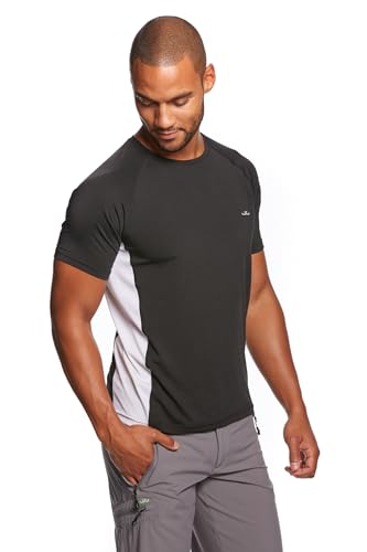 Jeff Green Herren Atmungsaktives Kurzarm Funktions T-Shirt Rivara, Größe:S, Farbe:Black/White von Jeff Green