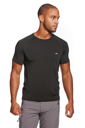 Jeff Green Herren Atmungsaktives Kurzarm Funktions T-Shirt Rivara, Größe:S, Farbe:Black von Jeff Green
