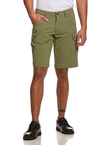 Jeff Green Herren Elastische Schnell Trocknende Leichte Kurze Cargo Outdoor Funktions Hose Stan, Größe - Herren:S, Farbe:Leaves von Jeff Green