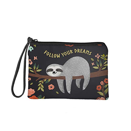 Jeiento Kleine Münzgeldbörse für Frauen Mädchen Reise Einkaufen Geld Clips Handtasche Geldbörse Reißverschluss Clutch Tasche Geburtstagsgeschenk von Jeiento
