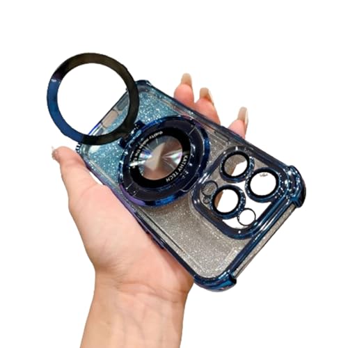 Airbag Anti-Fall for iPhone Case with Invisible Ring Stand, Four Corners Air Cushion Anti Drop Cell Phone Case for iPhone 11 12 13 14 15 Pro Max (for iPhone13ProMAX,Blue) von Jelaqmot