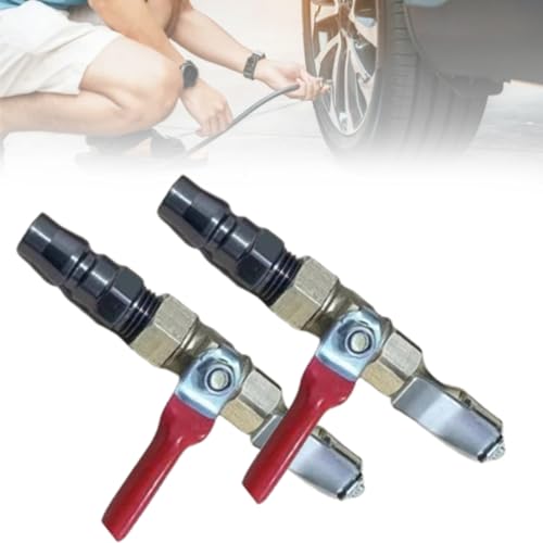 Jelaqmot Air Blow Gun Nozzle for Tire Inflation, Air Compressor Accessories, Tire Inflator Chuck (ONE Size,2PCS) von Jelaqmot