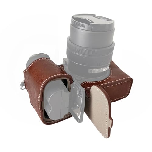 Jemora Tragbare Kamera-Schutzhülle, Kameratasche im Retro-Stil, Tragetasche mit Öffnung unten, mit Schultergurt, Ersatz für die Kamera Fujifilm XS20/X-S20 von Jemora