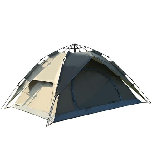 Jemora Wasserdichtes Pop-Up-Zelt für den Außenbereich, Sofortzelte für 3–4 Personen, doppelschichtige automatische Zelte für Camping von Jemora