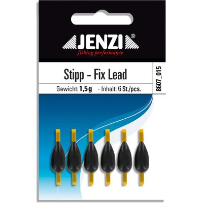 Stipp-Fix-Lead Tropfenblei mit Silikonschlauch Anzahl 6 St/SB 1,5 g von JENZI