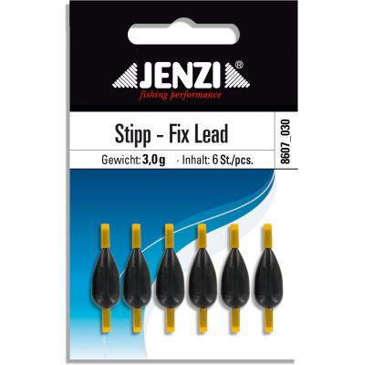 Stipp-Fix-Lead Tropfenblei mit Silikonschlauch Anzahl 6 St/SB 3,0 g von JENZI