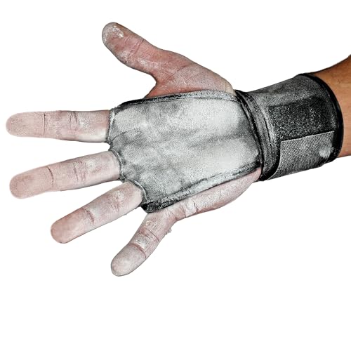 JerkFit WODies 2 in 1 Handgelenkbandage und Handflächenschutz (Schwarz, XL) von JerkFit